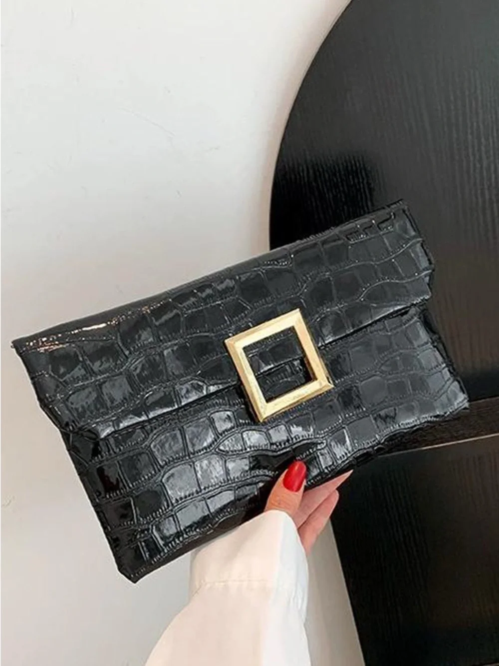 Zenana glossy croc